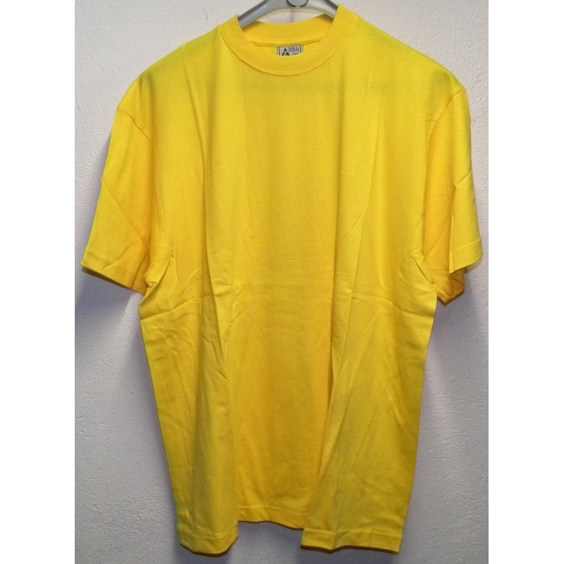 Tee-Shirt / maillot de sport Jaune Armée Française sans logo NEUF