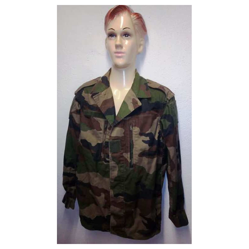 Veste Modèle F2 Outre-Mer camouflage Centre-Europe en Toile RIP-STOP Armée Française Occasion