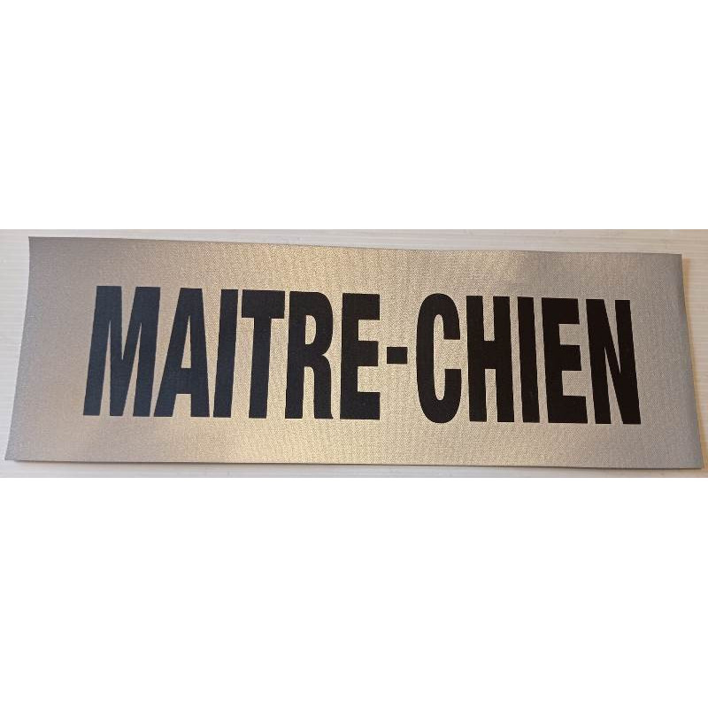 Bande velcro dorsale rétroréfléchissante "Maître-Chien" Police Nationale