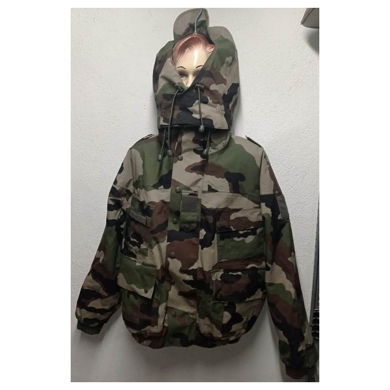 Blouson-Parka char Gore-Tex camouflée Centre-Europe Armée Française Occasion