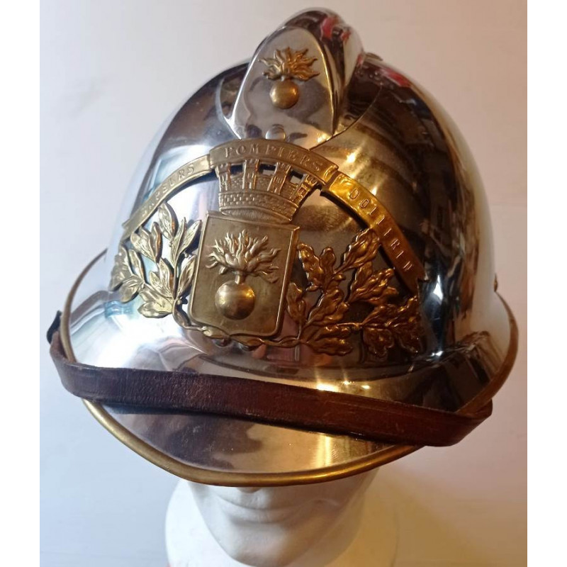 Casque Adrian Modèle 1933 Sapeur-Pompier de Dolleren - Haut-Rhin / Alsace