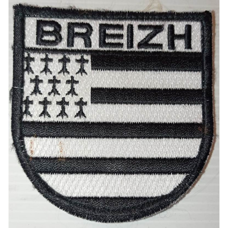 Ecusson "BREIZH" Noir et Blanc - Militaires Bretons en Opérations Extérieures