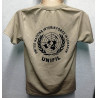 Tee-Shirt baumwolle couleur sable "UNIFIL" O.N.U. - Guerre du Liban Armée Française Occasion