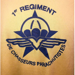 Tee-Shirt de sport polyester jaune 1er Régiment de Chasseurs Parachutistes - Armée Française Occasion