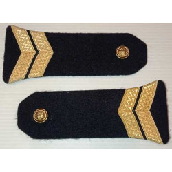 Paire d'Epaulettes à rabats de Second Maître - Marine Nationale