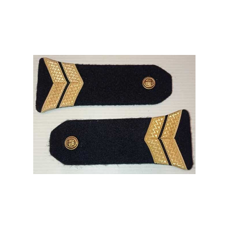 Paire d'Epaulettes à rabats de Second Maître - Marine Nationale