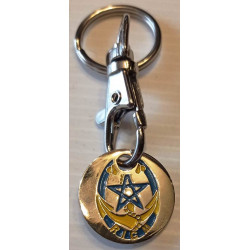 Porte-clefs Jeton de Caddie du Régiment d'Infanterie de Chars de Marine