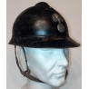 Coque de Casque Adrian Modèle 1915 Noir Gendarmerie Nationale avec Insigne Prévoté - 14/18 WW1