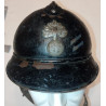 Coque de Casque Adrian Modèle 1915 Noir Gendarmerie Nationale avec Insigne Prévoté - 14/18 WW1