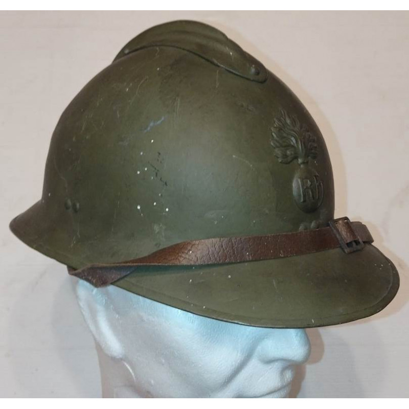 Casque complet Adrian Modèle 1926 Infanterie Moutarde - 39/40 WW2