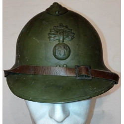 Casque complet Adrian Modèle 1926 Infanterie Moutarde - 39/40 WW2