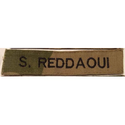 Bande patronymique nominative de veste de treillis Modèle F3 Rip-Stop Camouflage Centre-Europe (1)