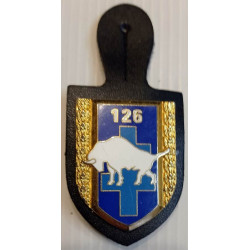 126ème Régiment d'Infanterie sur cuir