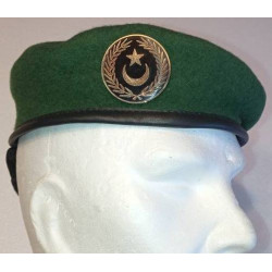 AFRIQUE / MAURITANIE : Béret Armée de Terre Mauritanienne avec Insigne NEUF