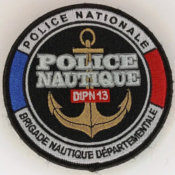 Ecusson Velcro de la DIPN 13 - Brigade Nautique départementale / Police Nationale