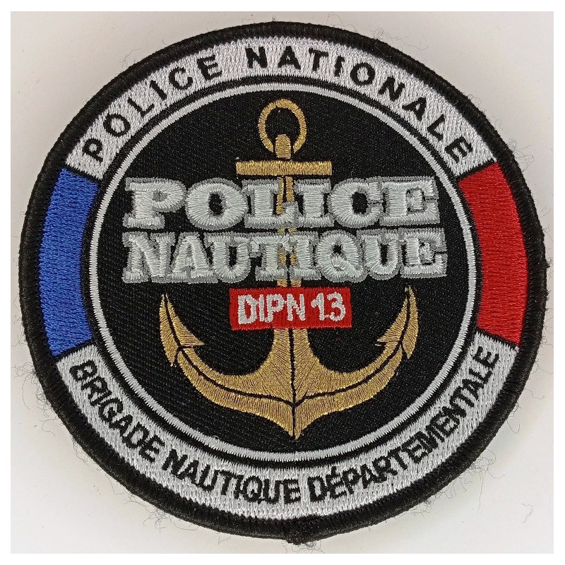 Ecusson Velcro de la DIPN 13 - Brigade Nautique départementale / Police Nationale