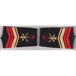 Paire de fourreaux d'épaule de Brigadier-chef EVAT Artillerie