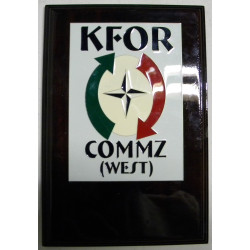 Tableau mural KFOR italienne "COMMZ West" - OTAN Kosovo